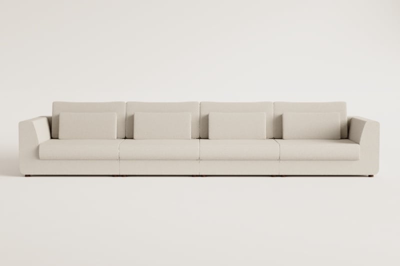 Modułowa sofa 4-częściowa z tkaniny chenille Cataline