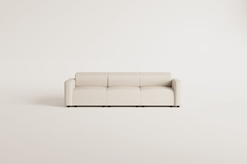 Elektryczny, rozkładany na trzy miejsca sofa z tkaniny chenilla Sirex