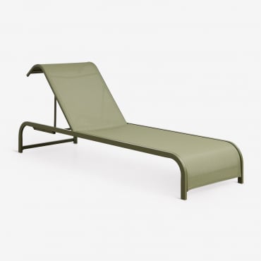 Leżak Regulowany Ze Stali Marietta Intensywny Verde Olive - Sklum