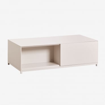 Prostokątny Stolik Kawowy 120x60 Cm Z Mdf Kivora Gardenia Biel - Sklum