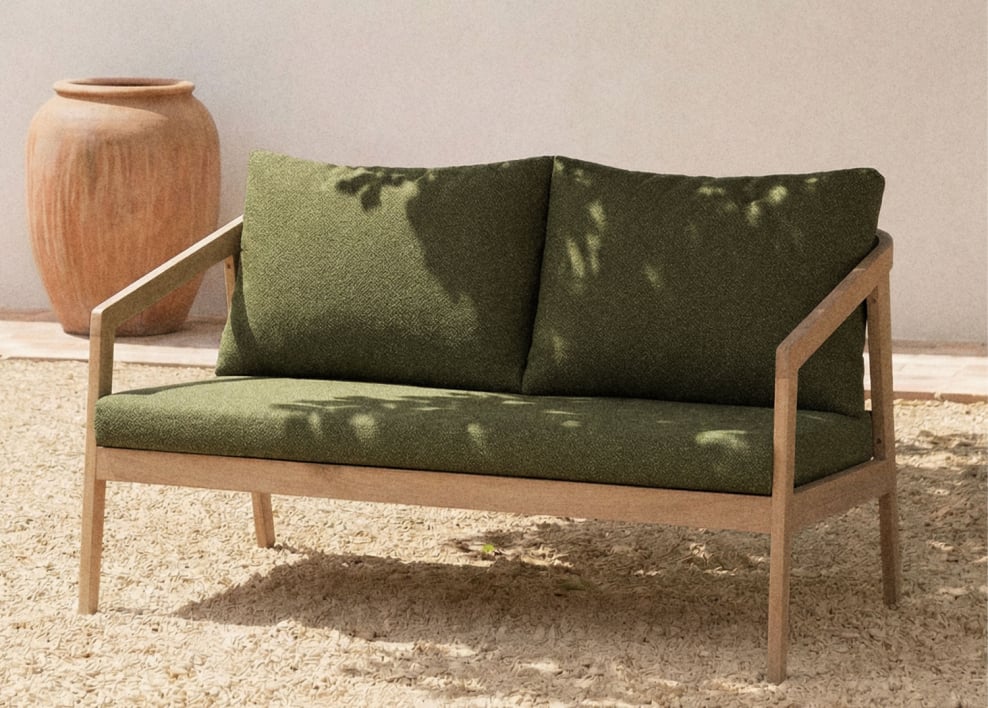 Sofa ogrodowy dwuosobowy z drewna akacjowego Kaela