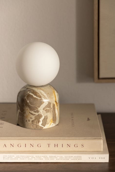 Lampa stołowa z naturalnego kamienia Tumkur