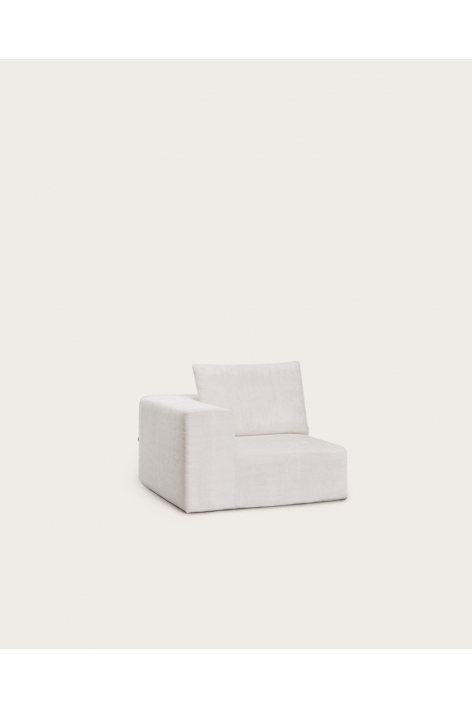 Moduł narożny do modułowej sofy z weluru pakowany próżniowo Norridge