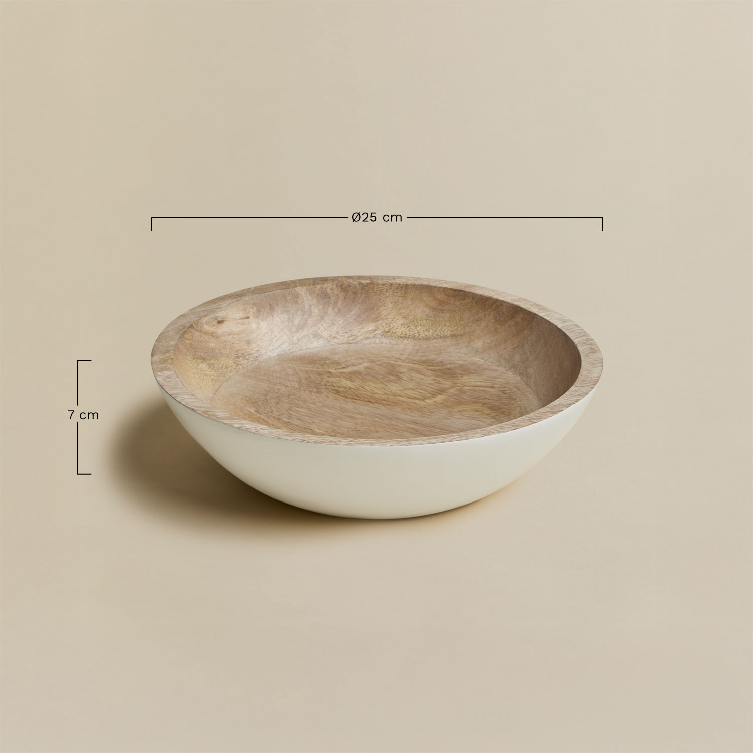 Misa dekoracyjna z drewna mango Fruela, rozmiary