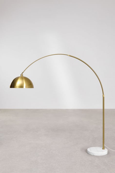 Lampa podłogowa Diala z żelaza - Złoto