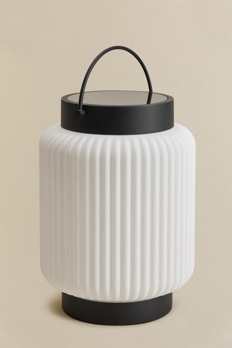 Bezprzewodowa zewnętrzna lampa stołowa solarna LED z żelaza Luize