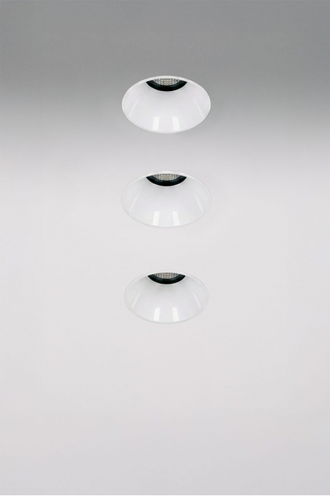 Zestaw 3 wpuszczanych lamp LED, bezramkowych, okrągłych, Ø5,3 cm, do użytku zewnętrznego, z aluminium, Luisiana