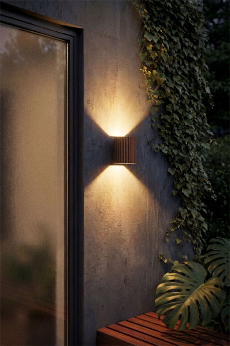 Kinkiet ścienny LED do użytku zewnętrznego z aluminium Barein