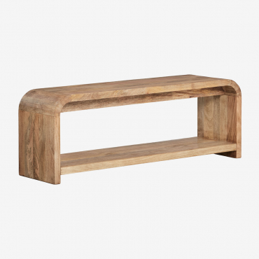 Mebel Rtv 120x35 Cm Z Drewna Mango Shelby Drewno Mango - Sklum