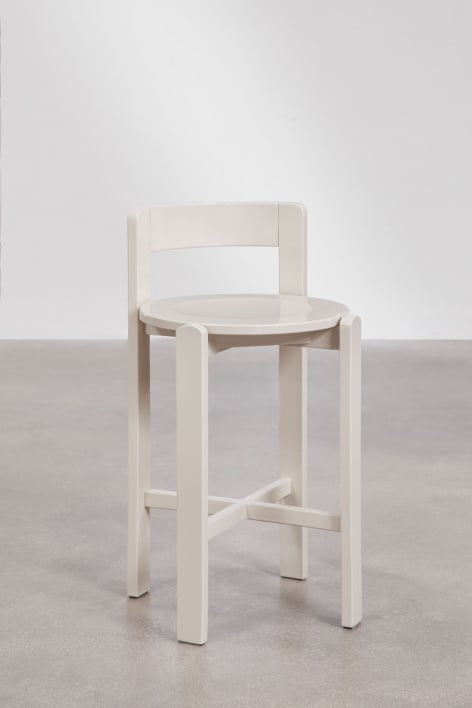 Taboret wysoki 65 cm z drewna dębowego Noreli