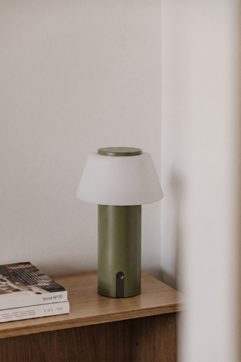 Bezprzewodowa lampa stołowa LED z żelaza Socotra