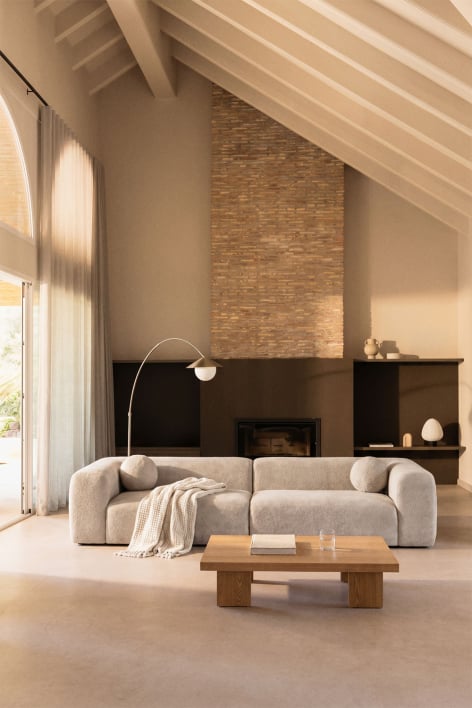 Sofa 4-osobowy tapicerowany, pakowany próżniowo Angelan