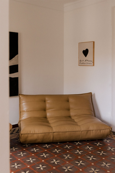 Sofa rozkładany dwuosobowy tapicerowany Mati