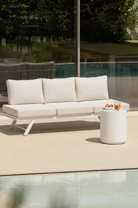 3-osobowa rozkładana sofa ogrodowa z aluminium Libanc - Gardenia Biel