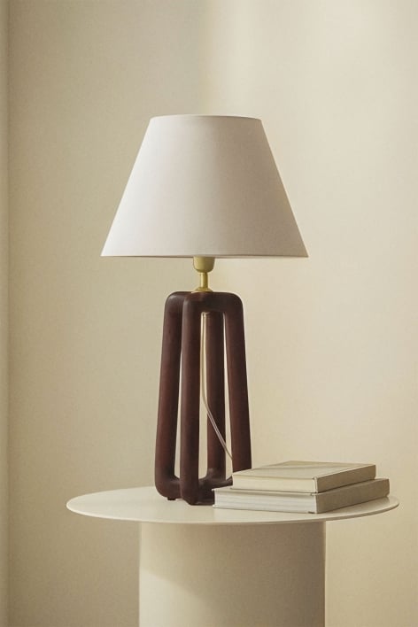 Podstawa do lampy stołowej 40 cm z drewna mango Lureva