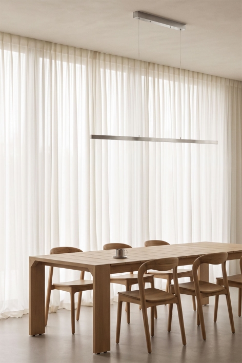 Lampa sufitowa wisząca liniowa LED 120 cm z pośrednim światłem z aluminium Danile