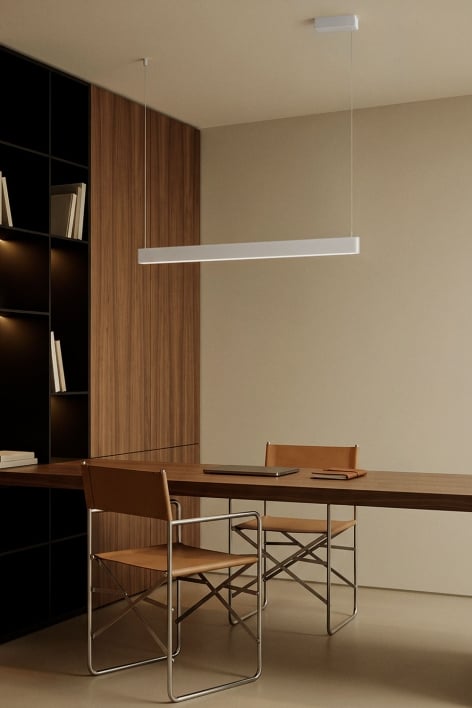 Lampa sufitowa wisząca liniowa LED 120 cm z pośrednim światłem z aluminium Airali