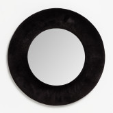 Lustro Ścienne Okrągłe z Aksamitu  (Ø41 cm) Lüa, miniaturka zdjęcia 1