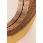 Okragle lustro scienne z drewna (33,5x30,5 cm) Vrao, miniaturka zdjęcia 4