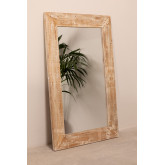 Prostokatne lustro scienne z drewna (120x80 cm) Vuipo, miniaturka zdjęcia 2