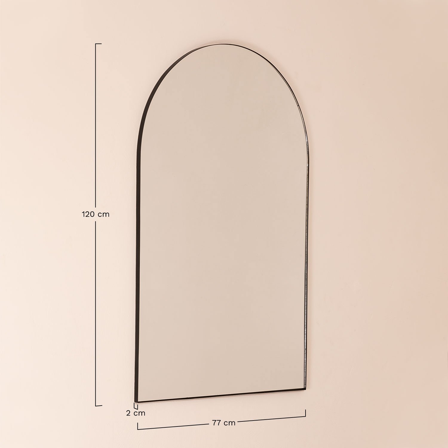 Metalowe Lustro Scienne (120x77 cm) Ingrid, rozmiary