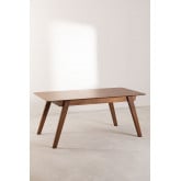 Stół do Jadalni Rozkładany z Drewna Orzecha Włoskiego (150-180x90 cm) Aliz, miniaturka zdjęcia 3
