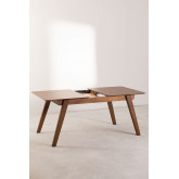 Stół do Jadalni Rozkładany z Drewna Orzecha Włoskiego (150-180x90 cm) Aliz, miniaturka zdjęcia 5