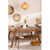 Stół do Jadalni Rozkładany z Drewna Orzecha Włoskiego (150-180x90 cm) Aliz, miniaturka zdjęcia 1