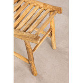 Niski stolek ogrodowy z drewna tekowego Narel, miniaturka zdjęcia 4