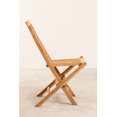 Zestaw 2 Krzesel Ogrodowych Skladanych z Drewna Tekowego Pira, miniaturka zdjęcia 4