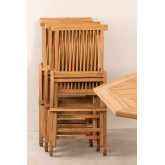 Zestaw 2 Krzesel Ogrodowych Skladanych z Drewna Tekowego Pira, miniaturka zdjęcia 6