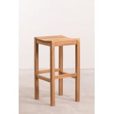 Wysoki stolek ogrodowy z drewna tekowego (77 cm) Pira, miniaturka zdjęcia 2