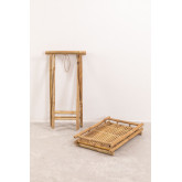 Skladany stolik boczny Wallis z taca z bambusa, miniaturka zdjęcia 5