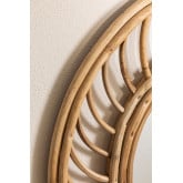 Okragle lustro scienne bambusowe (Ø50 cm) Bleah, miniaturka zdjęcia 3