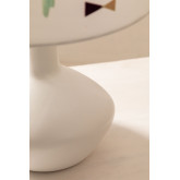 Lampa stołowa z tkaniny i polietylenu Triya, miniaturka zdjęcia 4