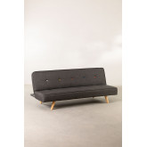 Sofa Rozkładana 3-osobowa z Lnu i Tkaniny Orbun Colors, miniaturka zdjęcia 3