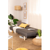 Sofa Rozkładana 3-osobowa z Lnu i Tkaniny Orbun Colors, miniaturka zdjęcia 2