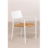 Zestaw 2 aluminiowych krzesel ogrodowych Amadeu do sztaplowania, miniaturka zdjęcia 2