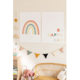 Zestaw 2 Dekoracyjnych Plakatów (50x70 cm) Happy Day Kids, miniaturka zdjęcia 1
