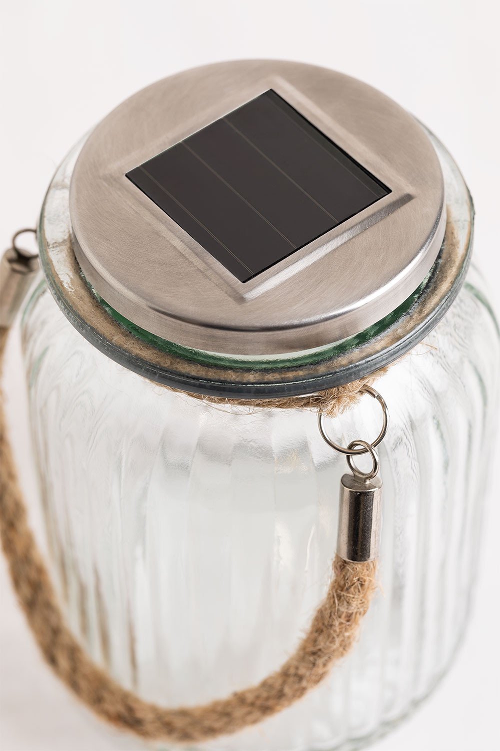 Szklany słój solarny z girlandą Pol LED, obrazek w galerii 3