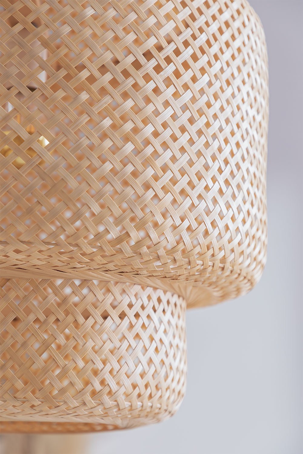 Bambusowa lampa sufitowa (ø45 cm) Lexie Natural, obrazek w galerii 4