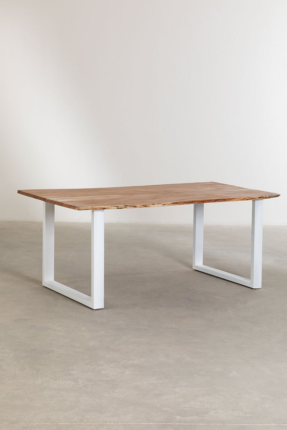 Prostokątny stół do jadalni z drewna pochodzącego z recyklingu (180x100 cm) w stylu Sami, obrazek w galerii 2