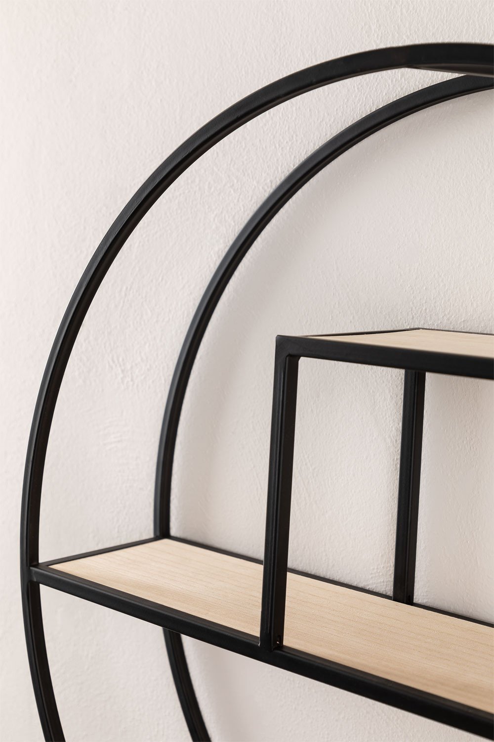 Pólka scienna z drewna i stali Kafren, obrazek w galerii 4