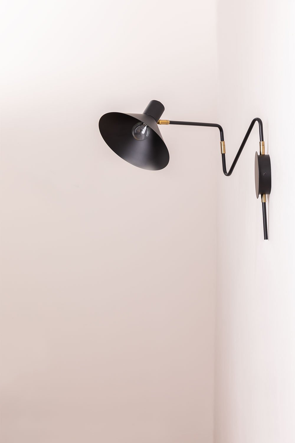 Kierunkowa lampa ścienna z żelaza Lizz, obrazek w galerii 5