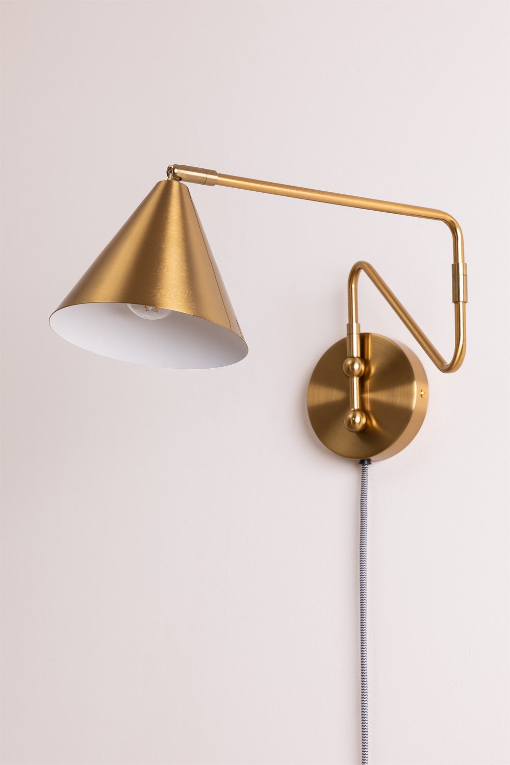 Fleka metalowa lampa ścienna, obrazek w galerii 2
