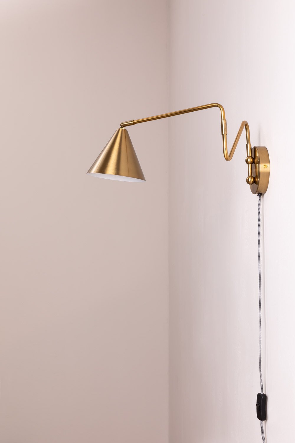 Fleka metalowa lampa ścienna, obrazek w galerii 5