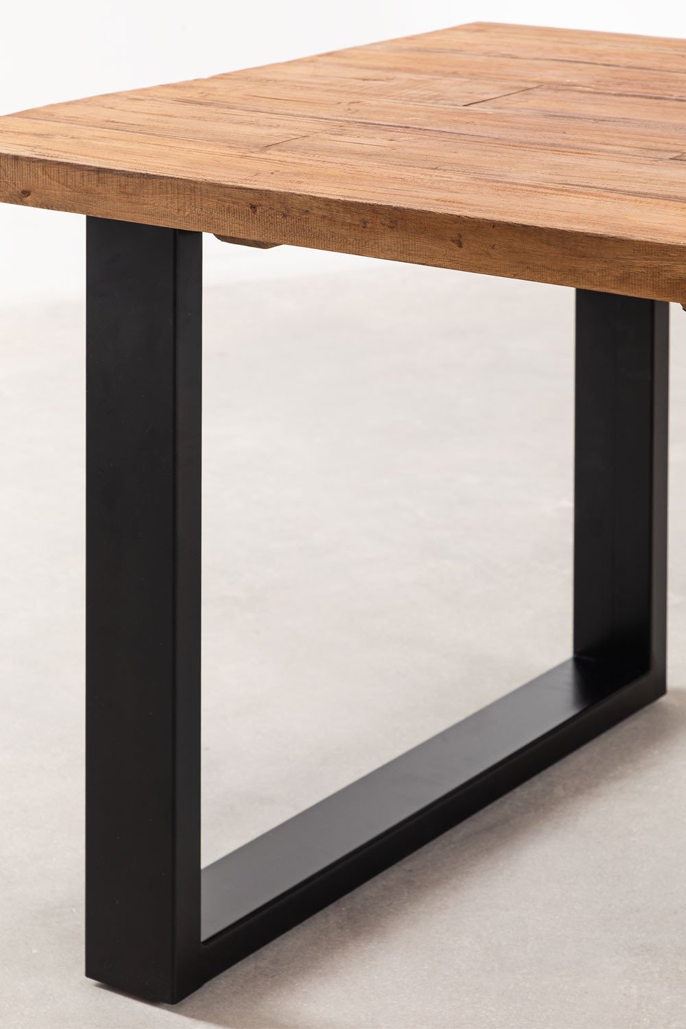 Rectangularny stół jadalniany 200x100 cm z drewna akacjowego i stali Milet, obrazek w galerii 5