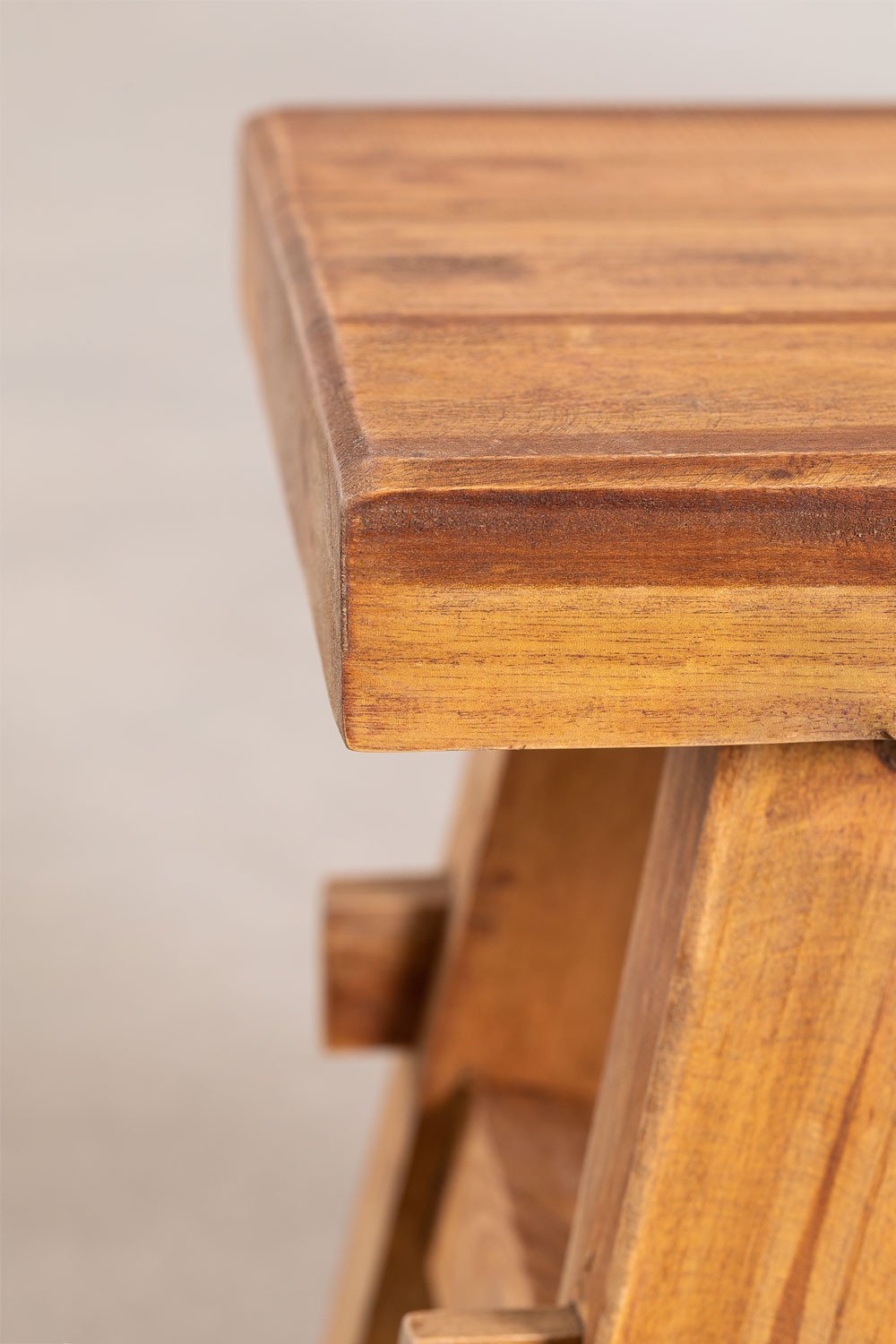 Taboret Niski z Drewna z Recyklingu Roblie, obrazek w galerii 4