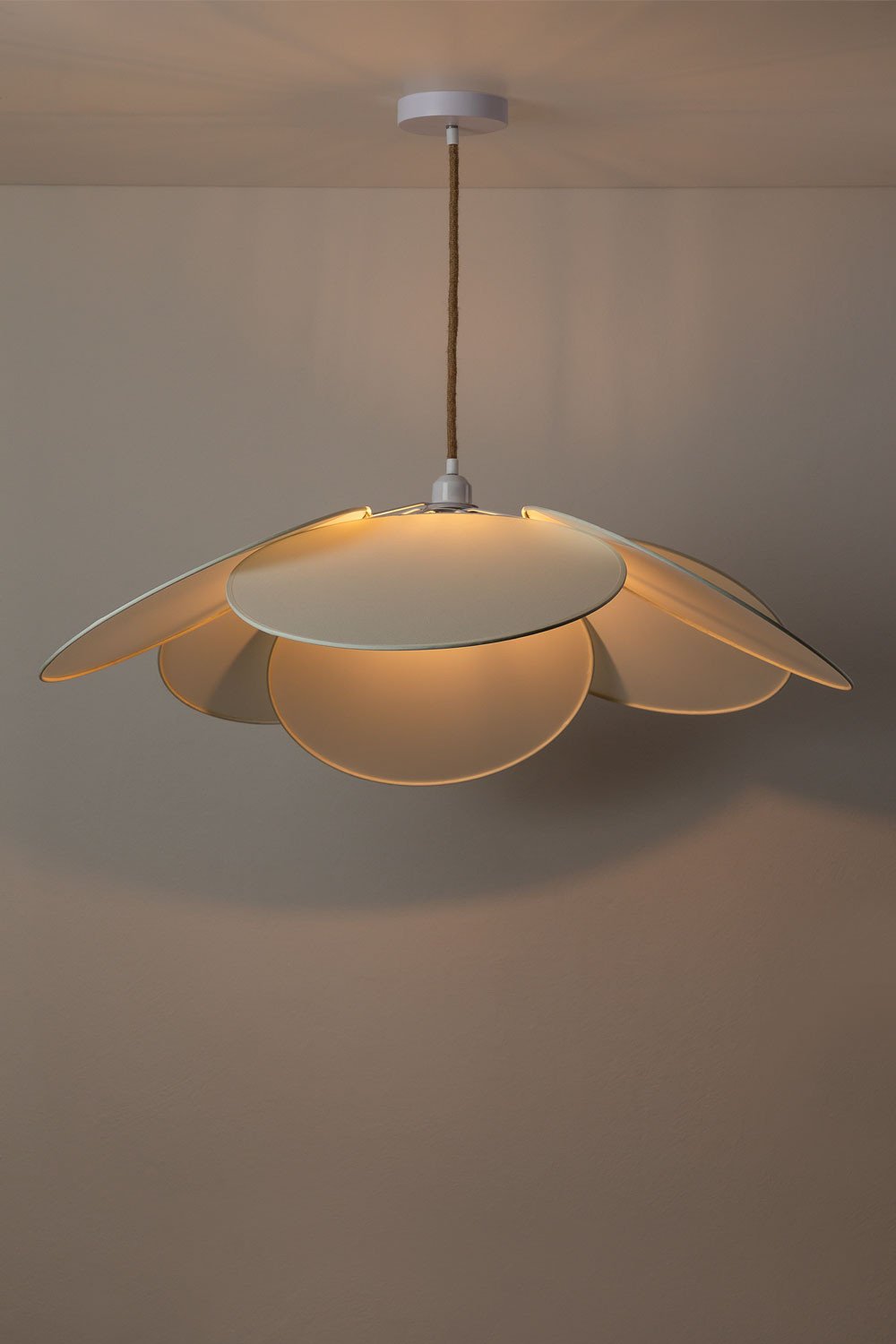 Lampa sufitowa wisząca z bawełny Okai Style, obrazek w galerii 3