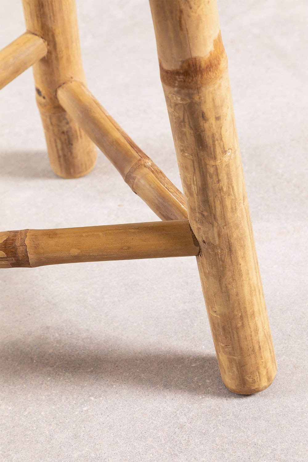 Taboret niski ogrodowy 35 cm z bambusa Barlou, obrazek w galerii 5